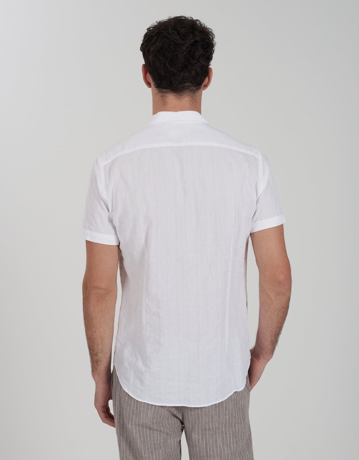 Camicia uomo M/C riga verticale YES ZEE