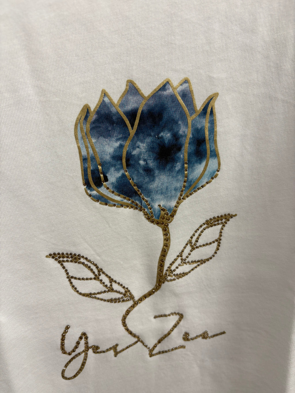 T-shirt donna fiore colorato YES ZEE