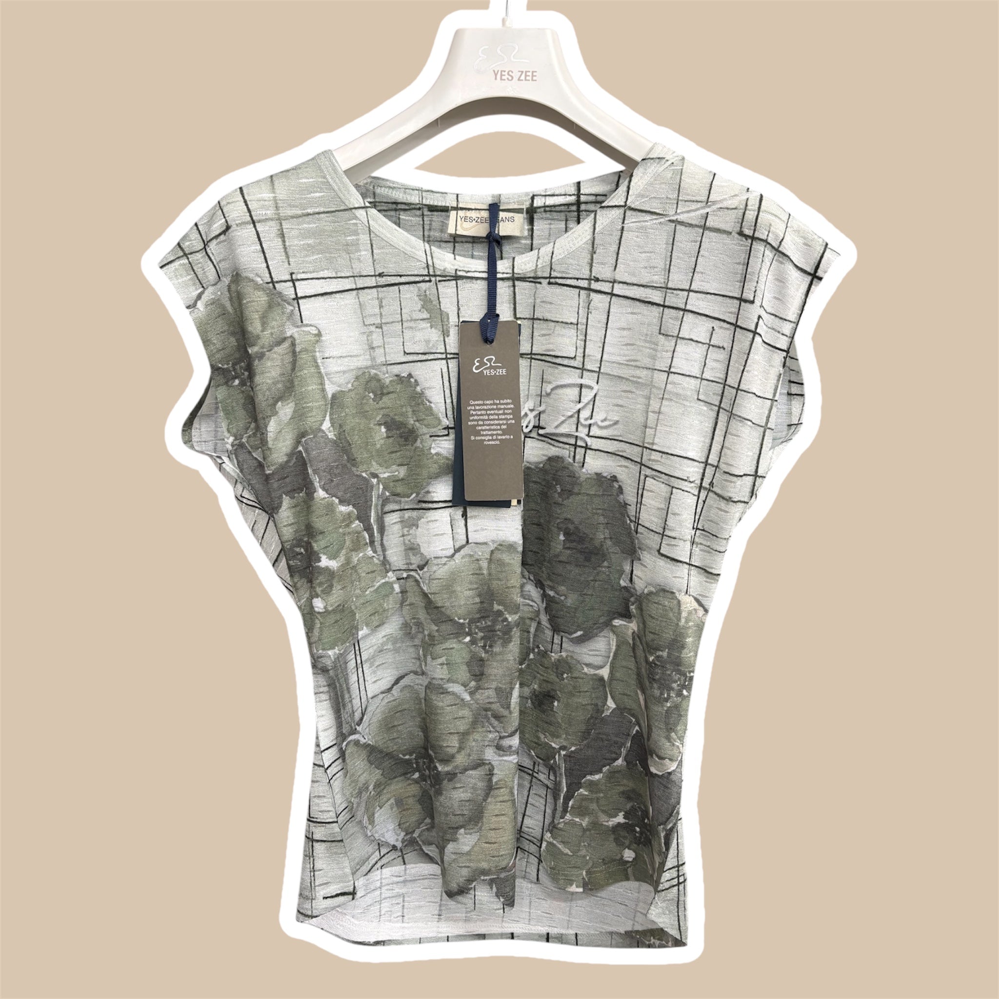 T-shirt smanicata stamp sub YES ZEE