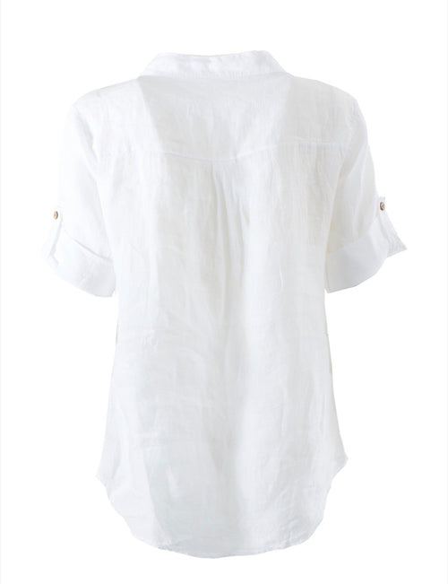 Camicia donna misto Lino YES ZEE