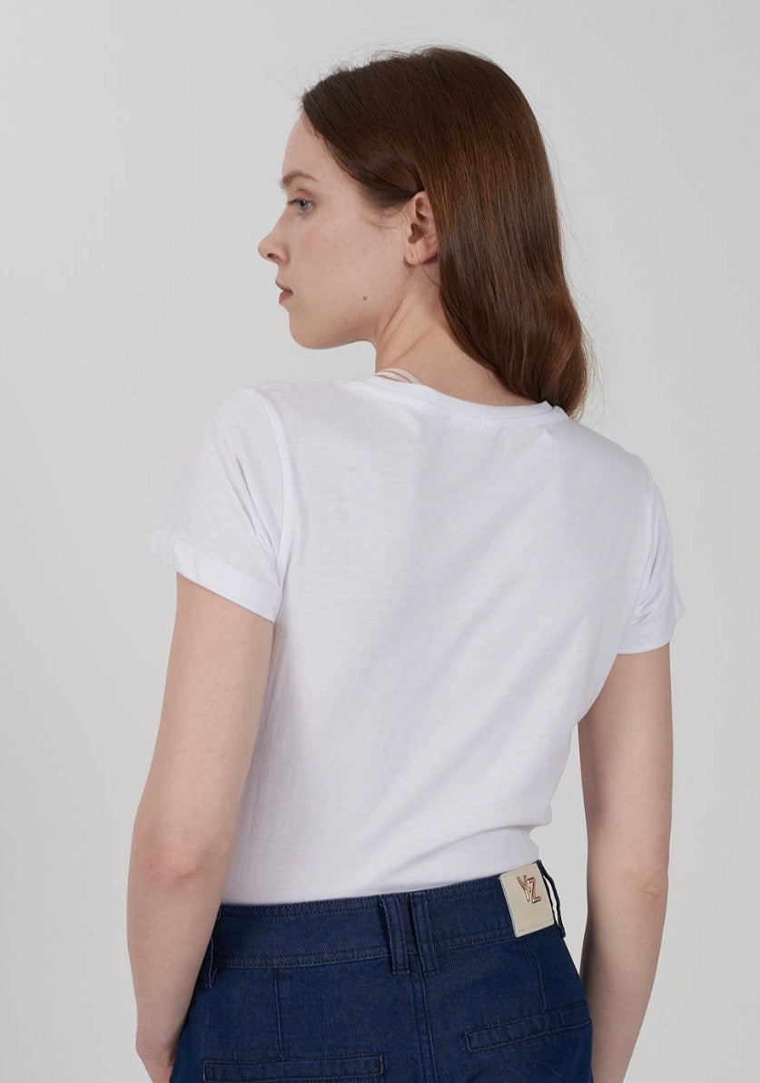 T-shirt donna stampa collana YES ZEE