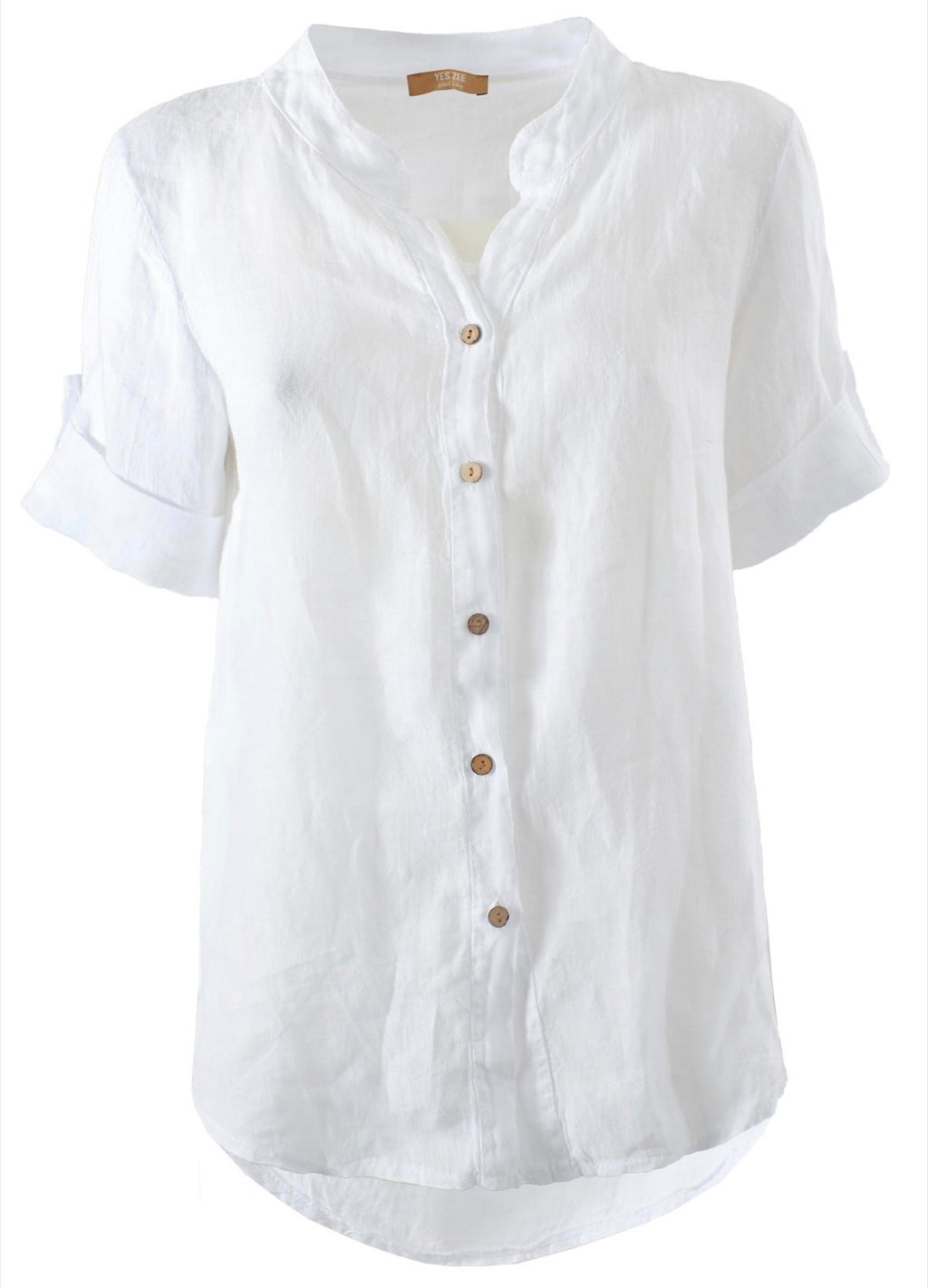 Camicia donna misto Lino YES ZEE