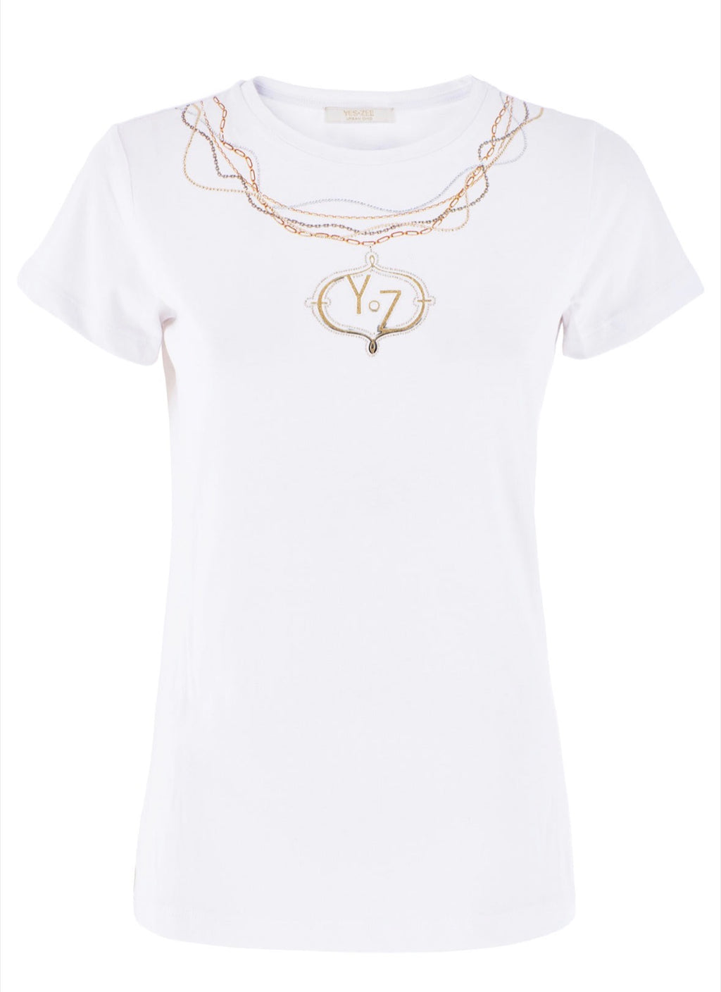 T-shirt donna stampa collana YES ZEE