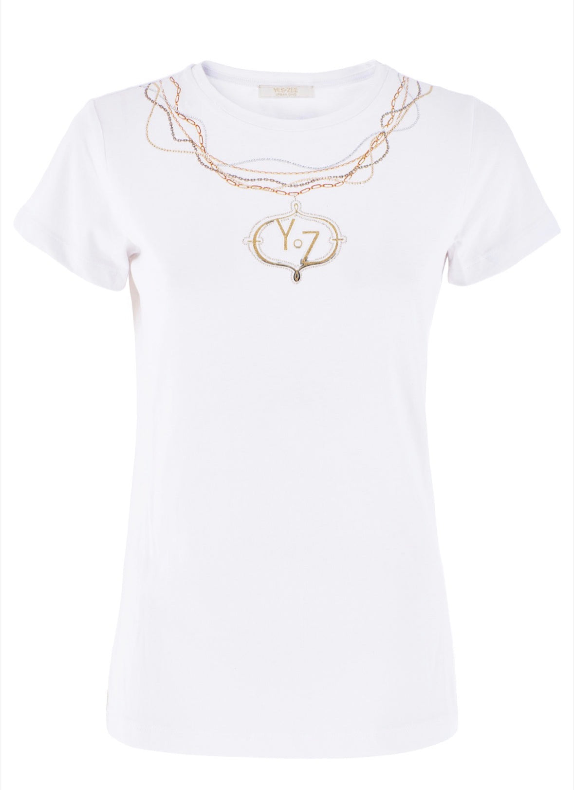 T-shirt donna stampa collana YES ZEE