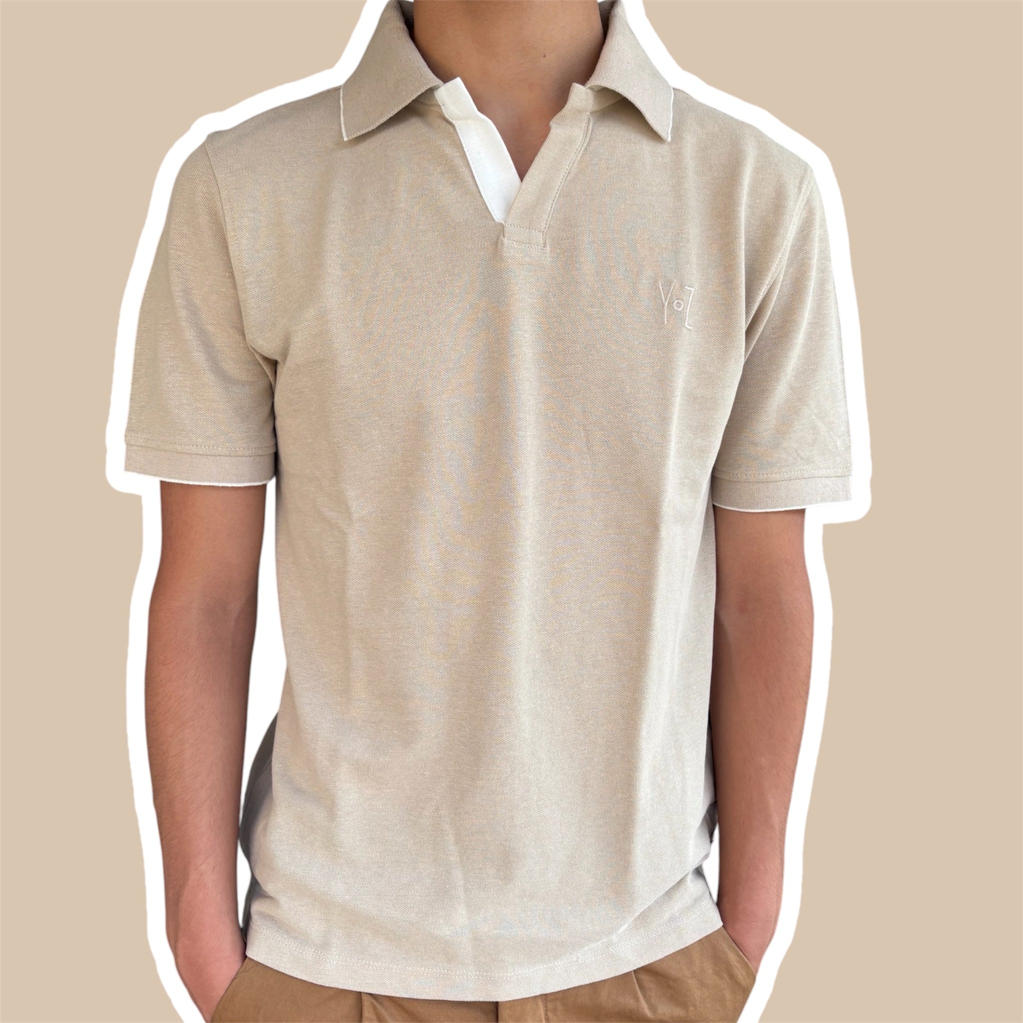 Polo uomo misto Lino YES ZEE