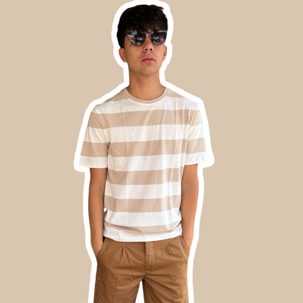 T-shirt uomo misto lino YES ZEE