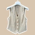 Gilet donna misto lino YES ZEE
