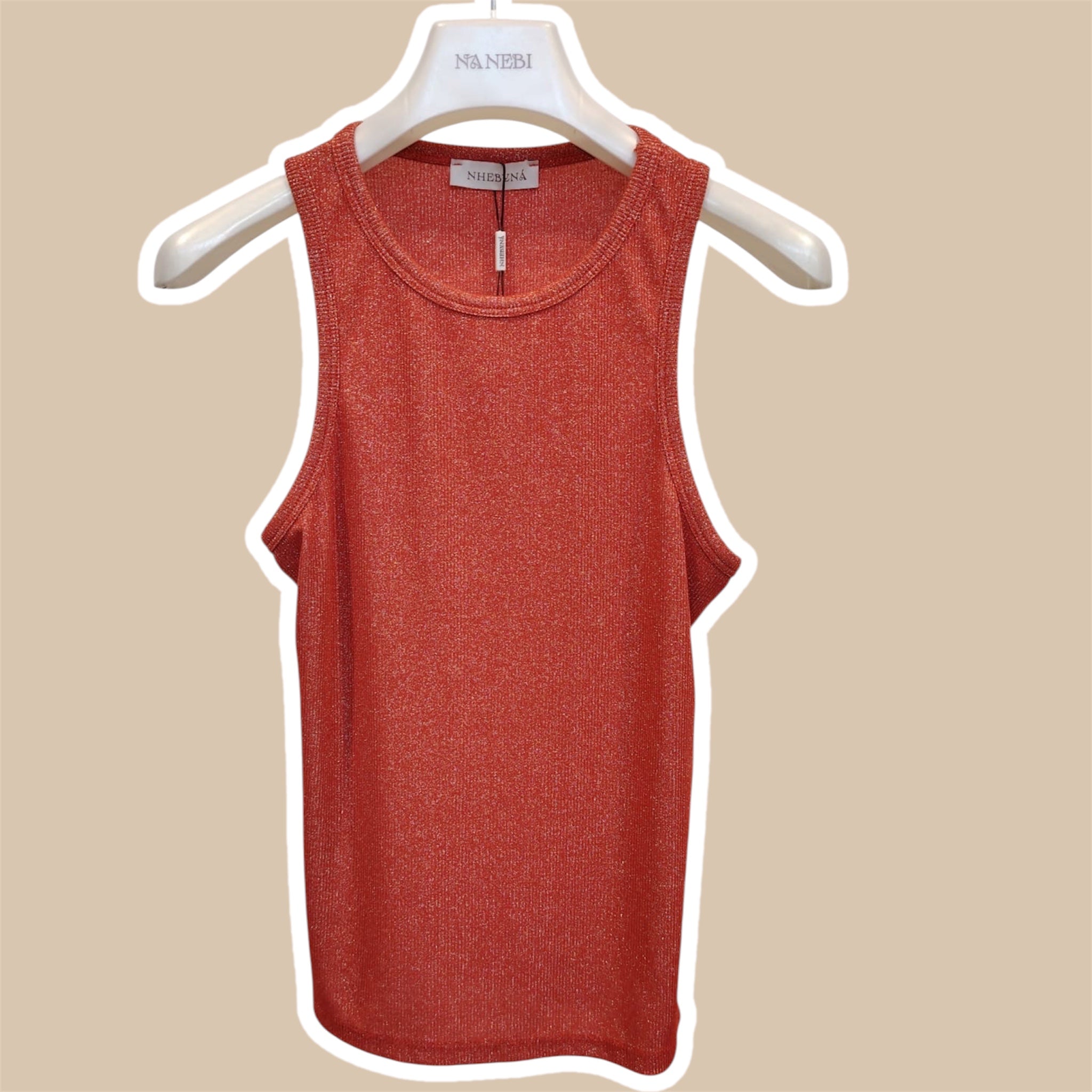 Canotta donna costine lurex NHEBYNA