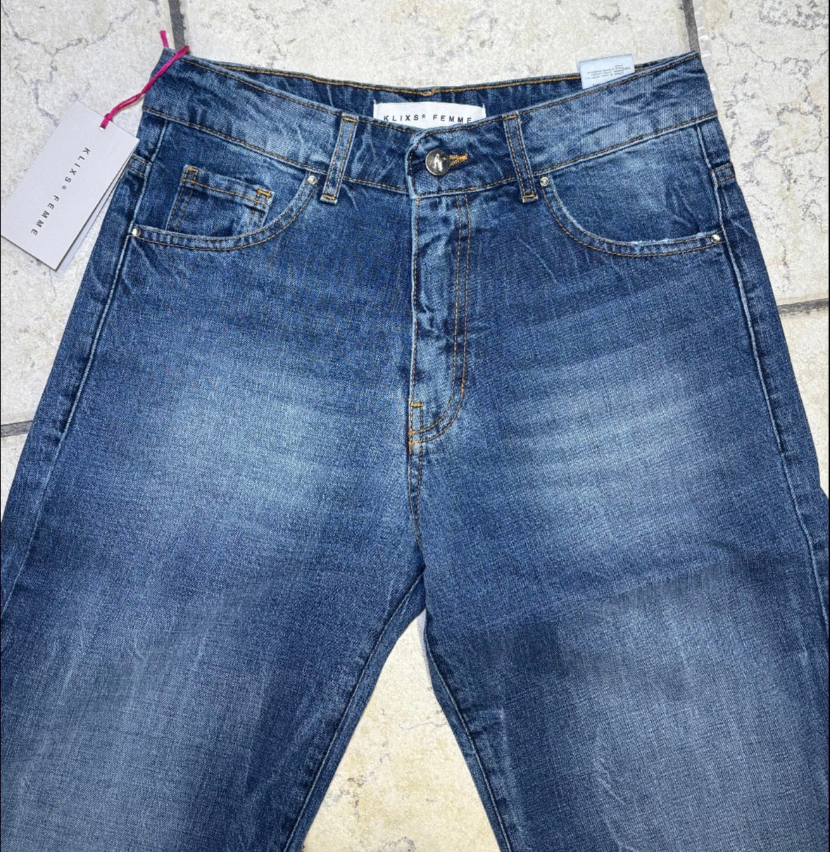 Jeans donna Rosy risvolto KLIXS JEANS