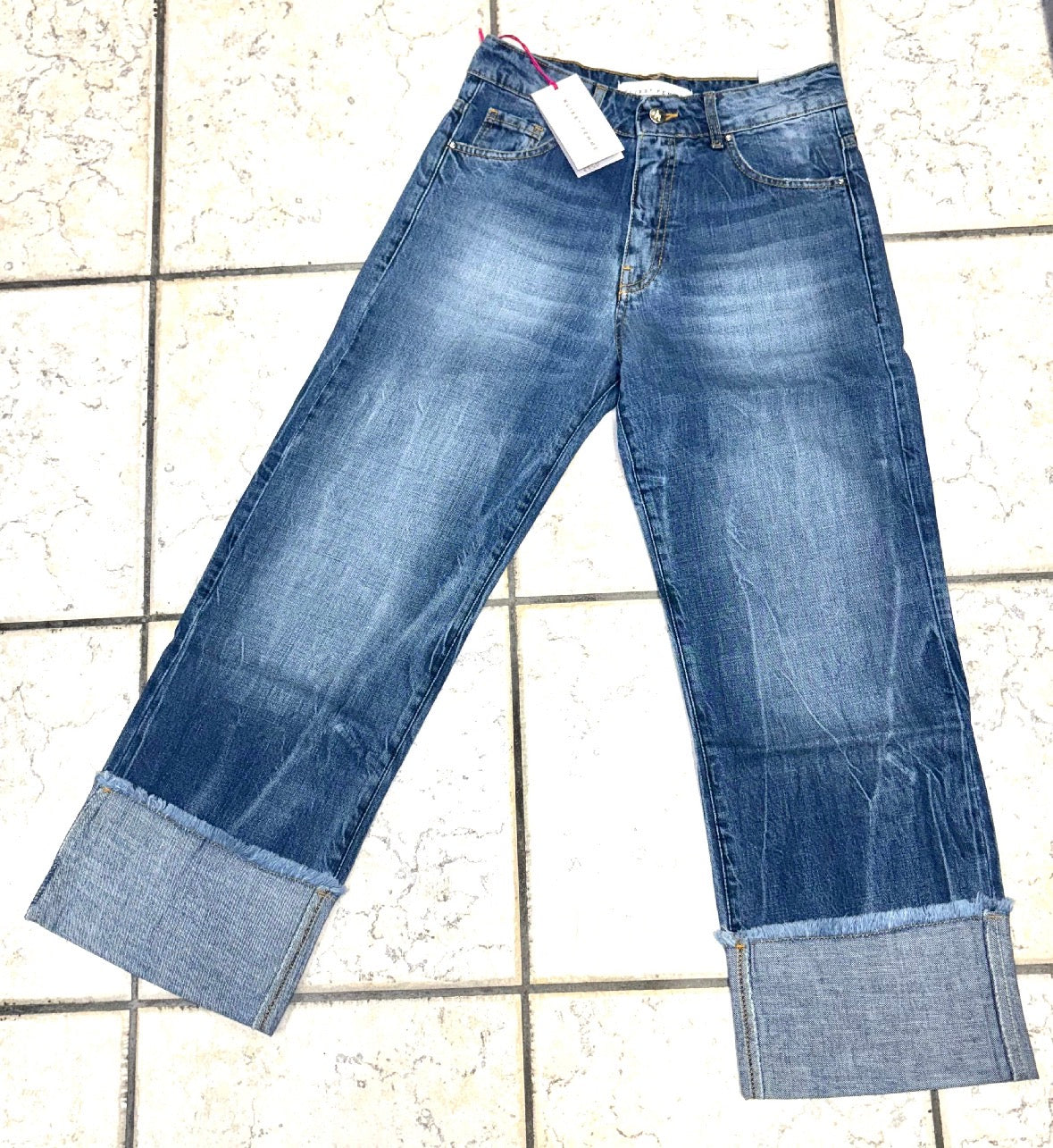 Jeans donna Rosy risvolto KLIXS JEANS