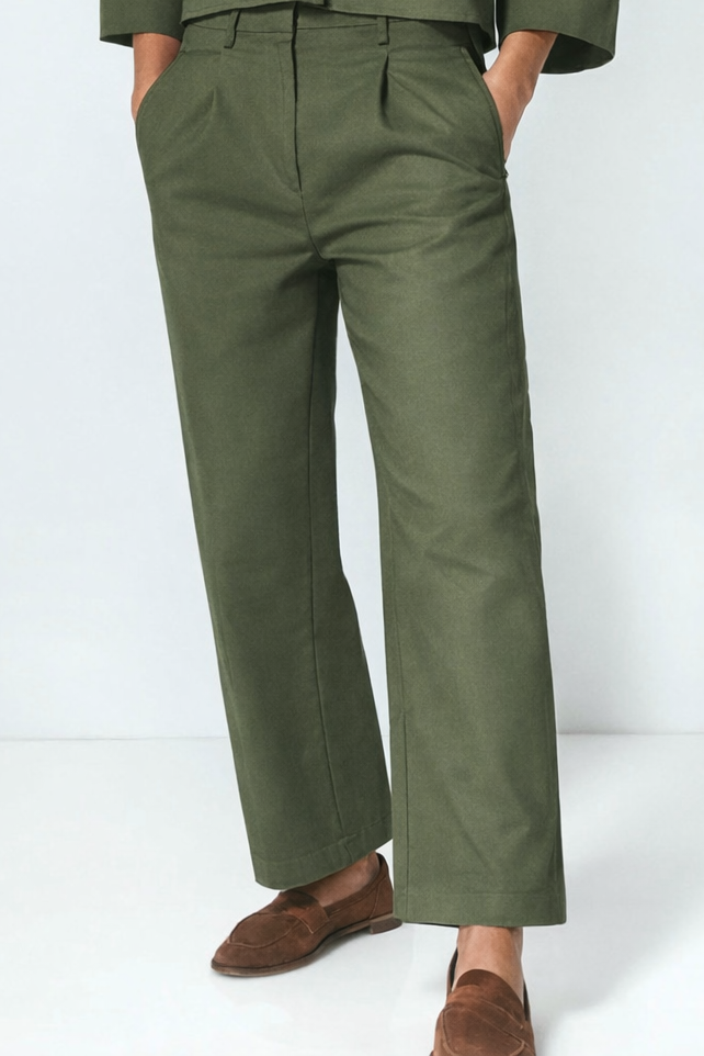 Pantalone donna gamba dritta larga YES ZEE