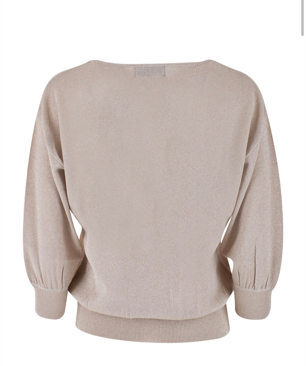 Maglia donna barchetta lurex YES ZEE