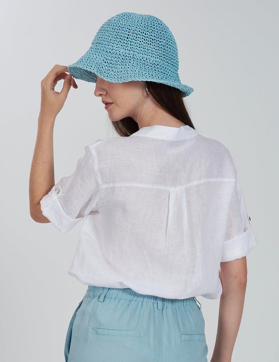 Camicia donna misto Lino YES ZEE
