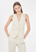 Gilet donna tinta unita YES ZEE