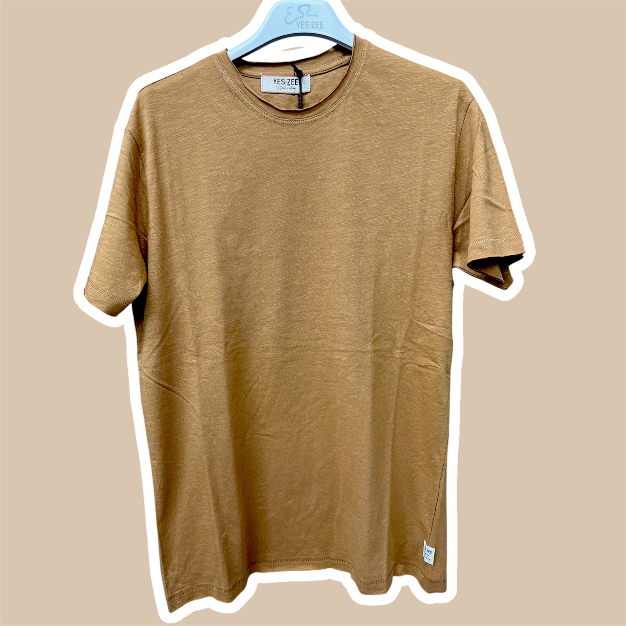 T-shirt Uomo cotone fiam. basic YES ZEE