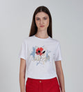 T-shirt donna scatoletta stampa YES ZEE