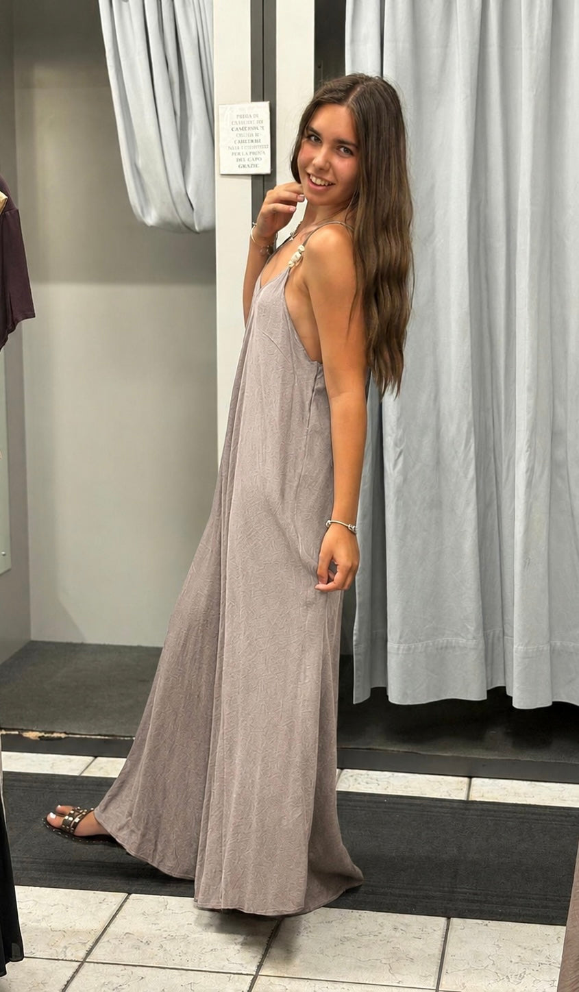Abito donna Dani lungo con spalline