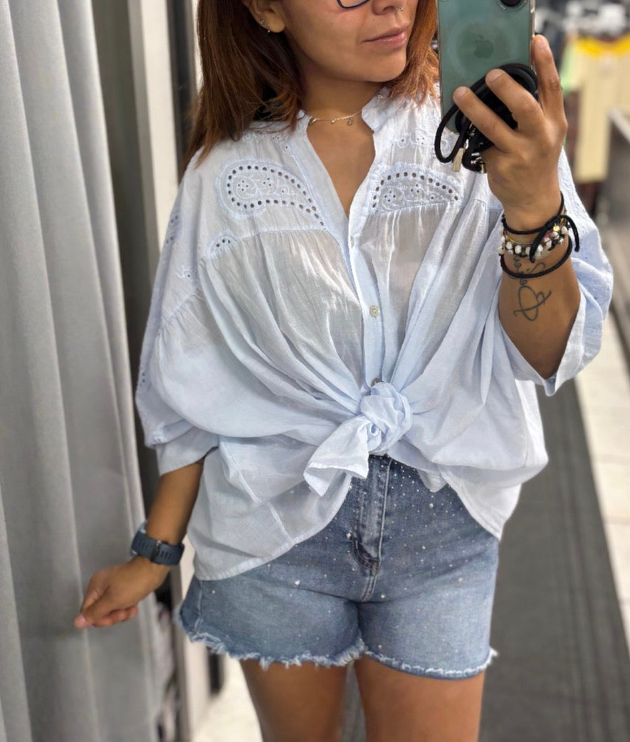 Camicia donna San gallo NANEBI
