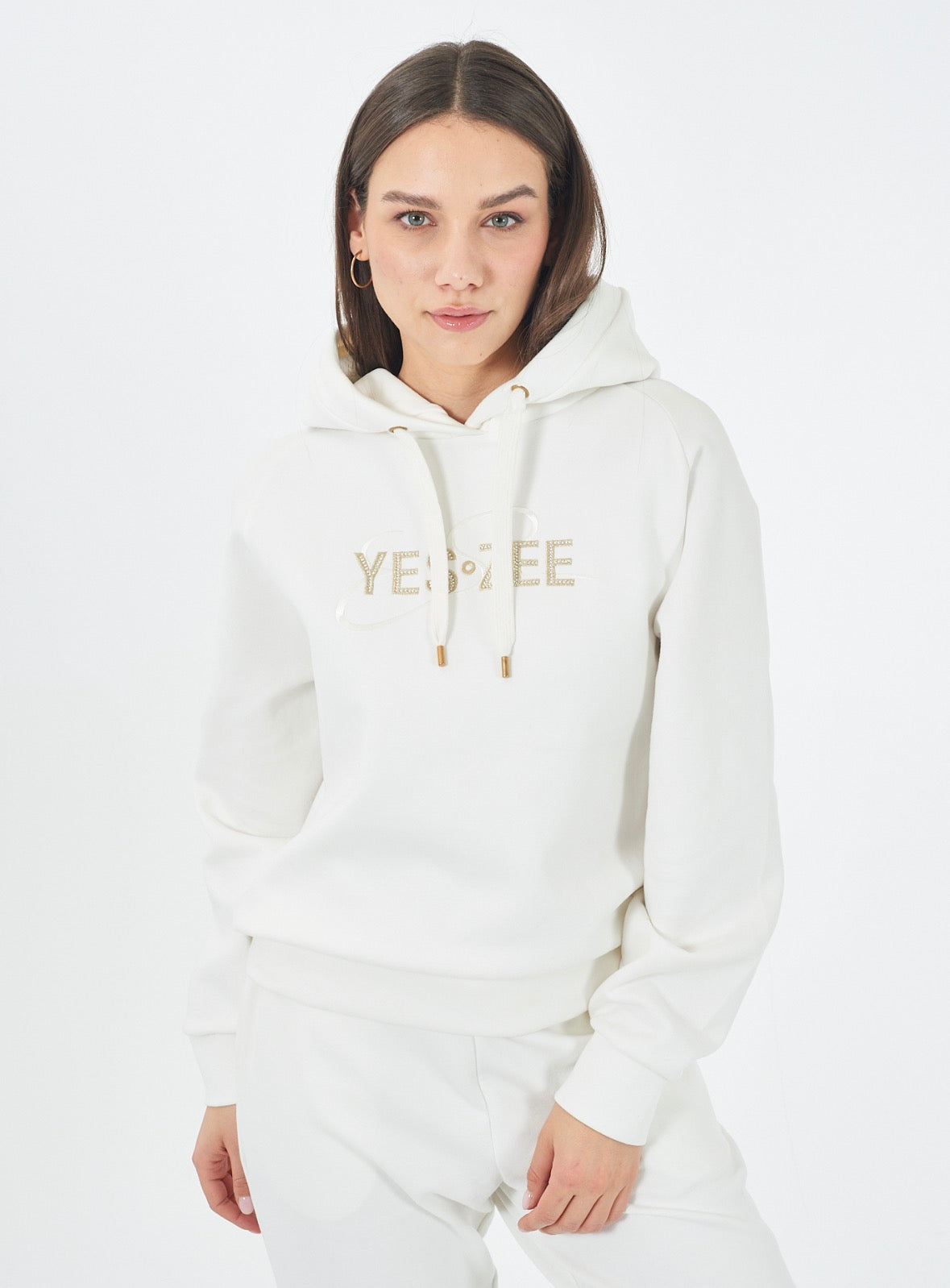 Felpa donna chiusa con cappuccio YES ZEE