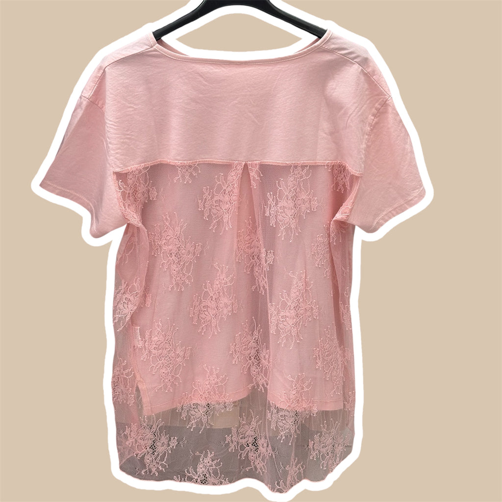 T-shirt donna pizzo schiena NANEBI