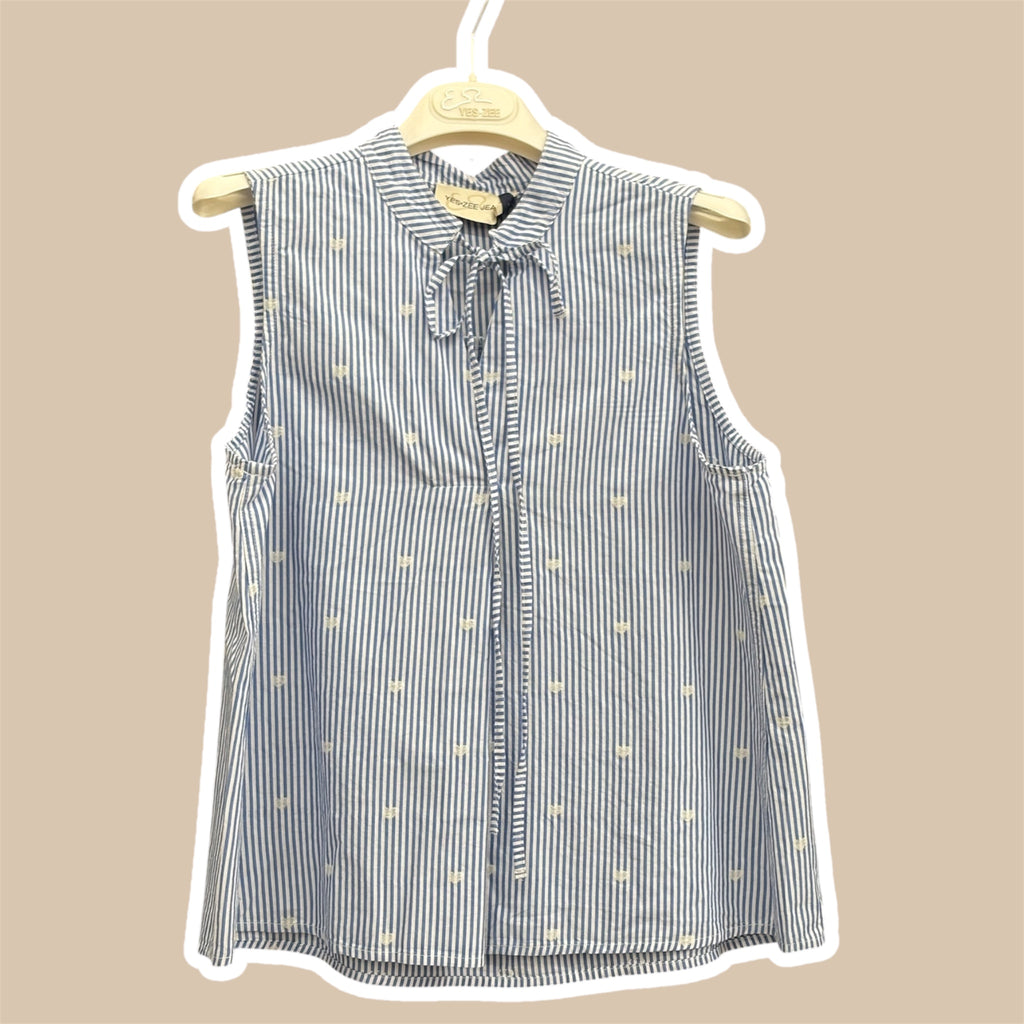 Camicia donna smanicata lyocell YES ZEE