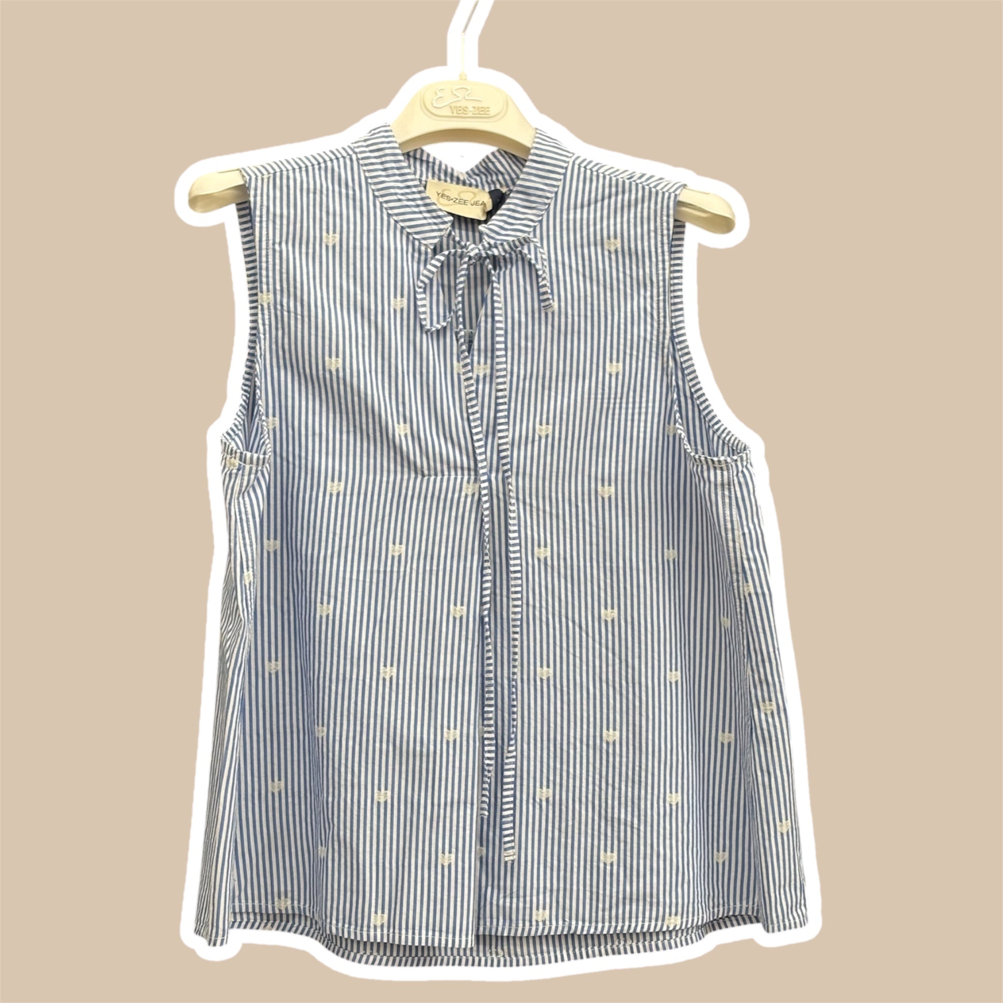 Camicia donna smanicata lyocell YES ZEE