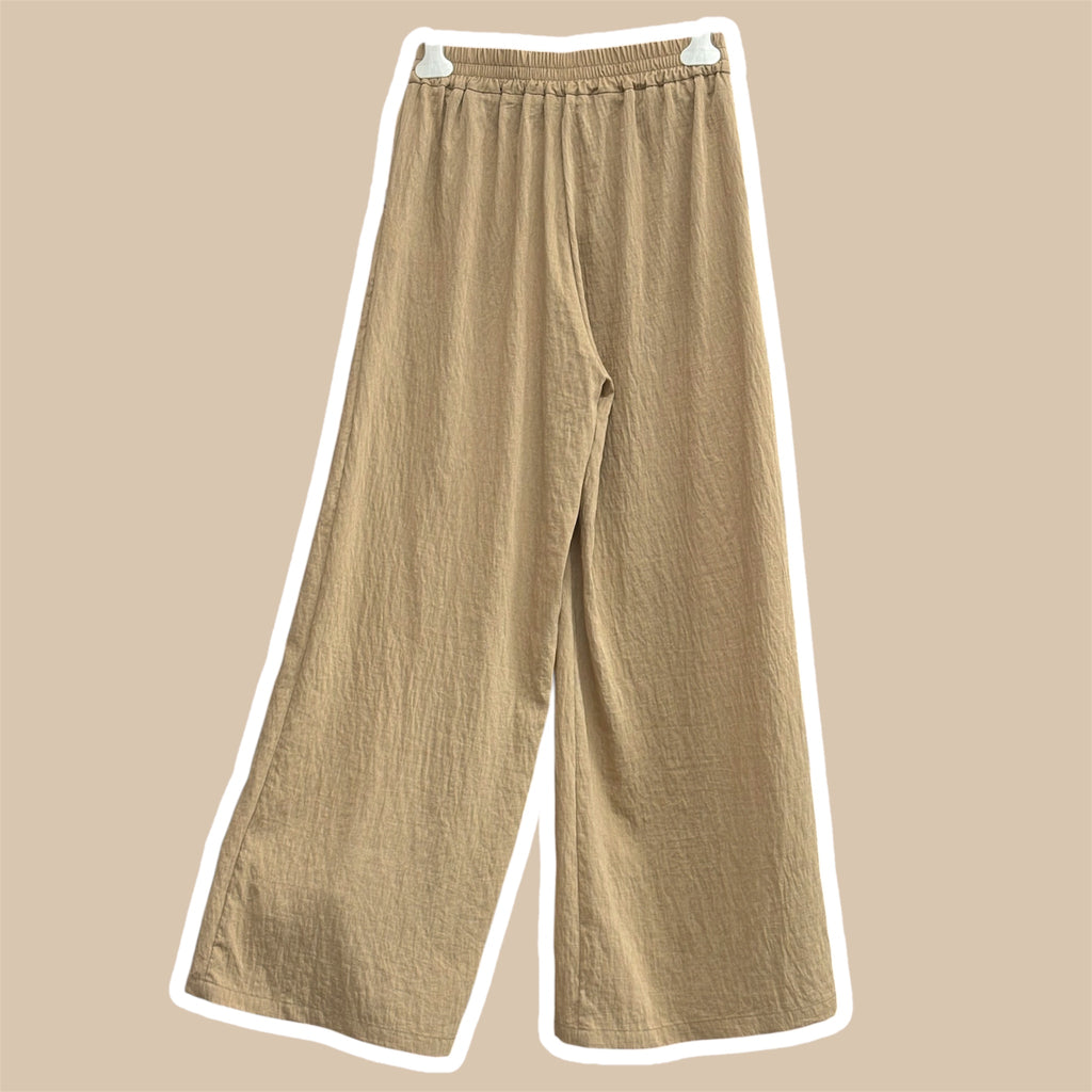 Pantalone donna palazzo misto lino YES ZEE