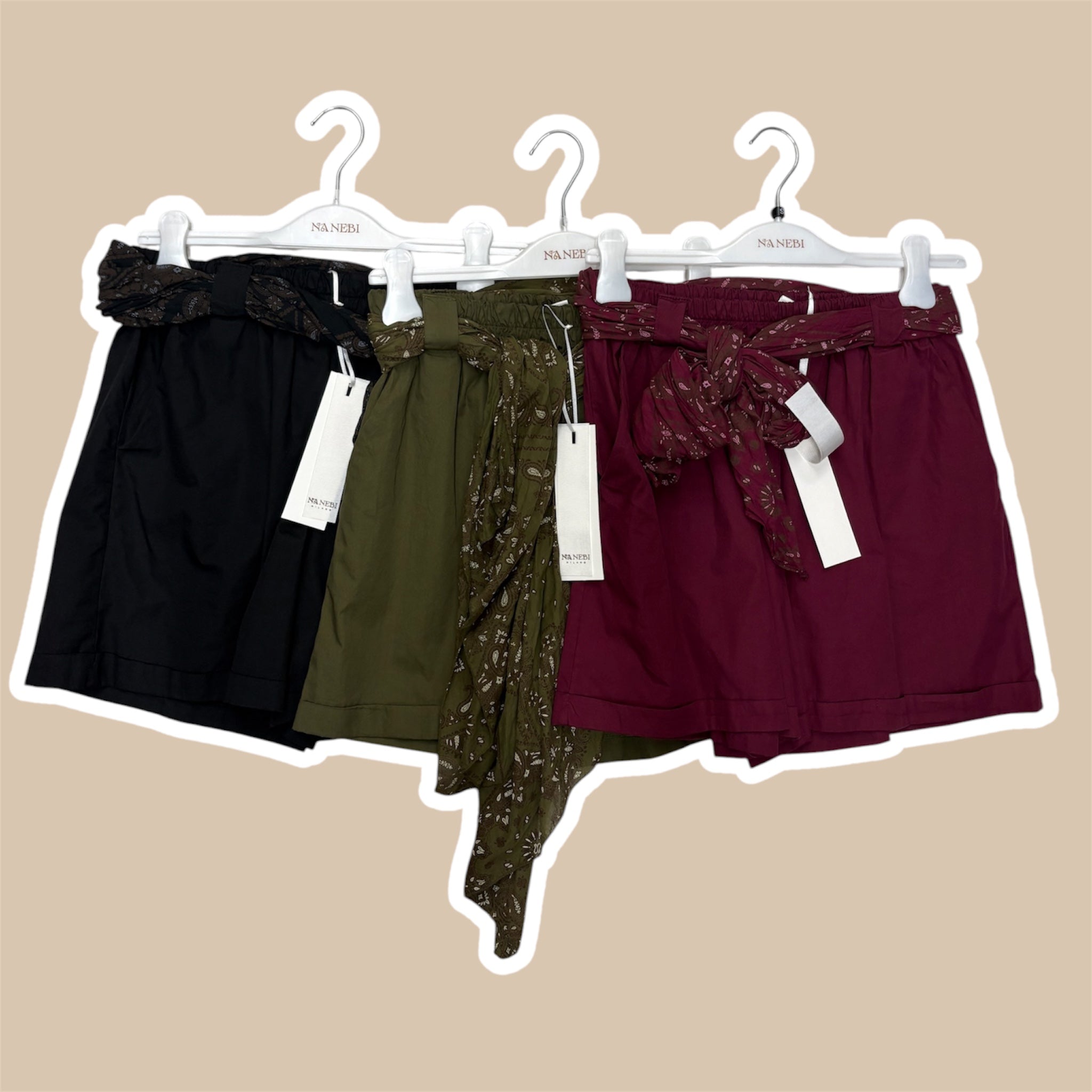 Short donna cintura bandana NANEBI