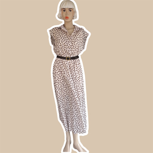 Abito donna pois con cintura