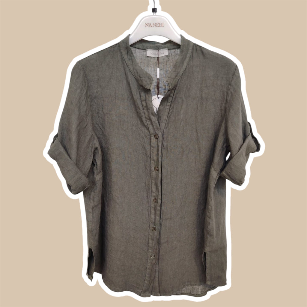 Camicia donna 100% lino NHEBYNÁ