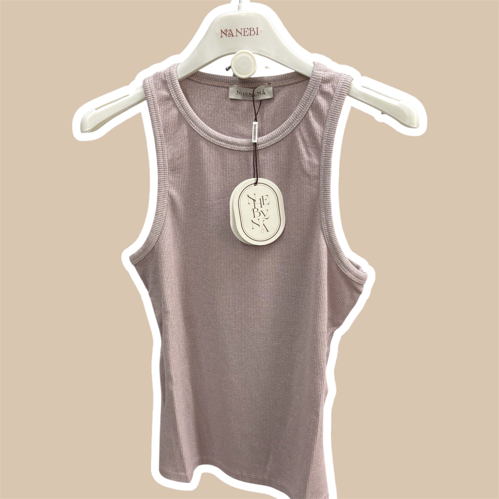 Canotta donna costine lurex NHEBYNA