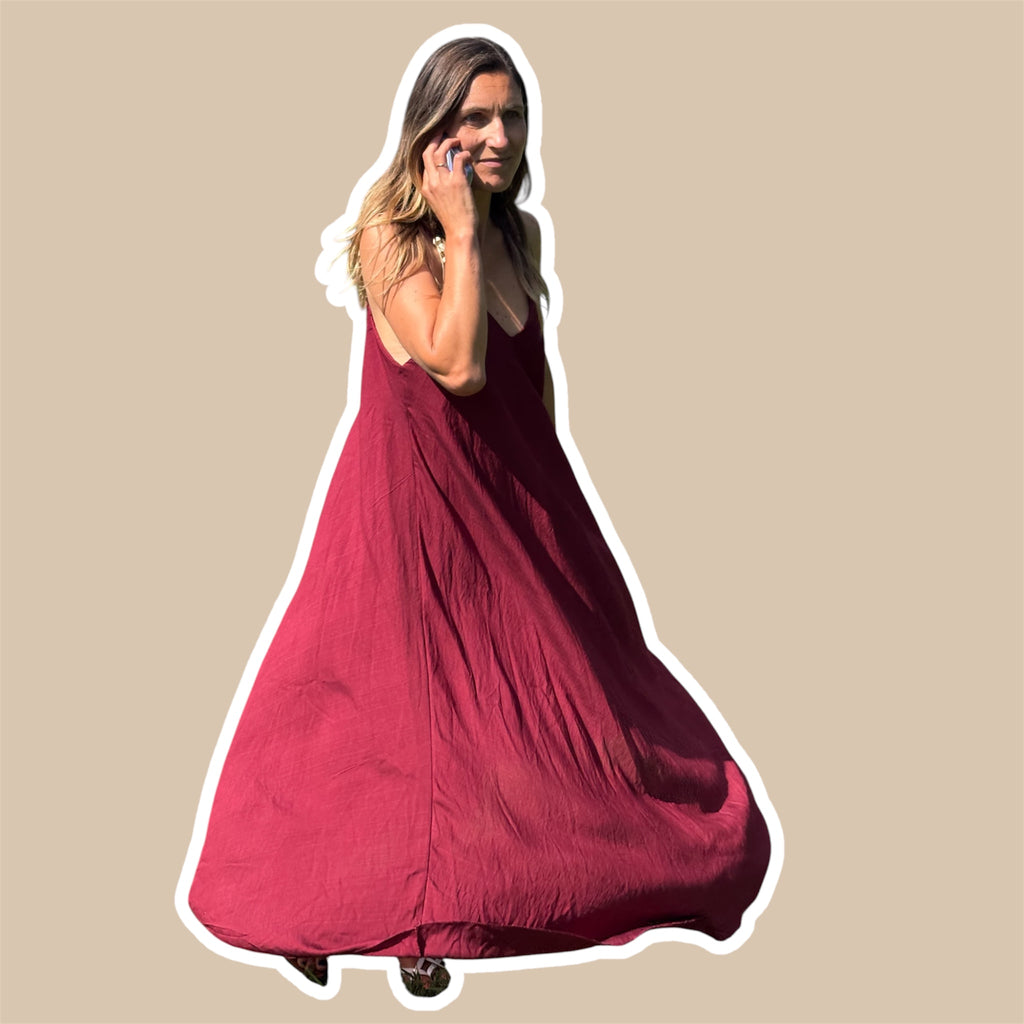 Abito donna Dani lungo con spalline