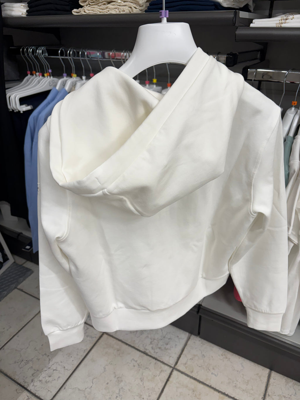 Felpa donna zip intera con cappuccio logo spalla YES ZEE