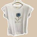 T-shirt donna fiore colorato YES ZEE