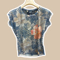 T-shirt smanicata stampa sublimatica YES ZEE