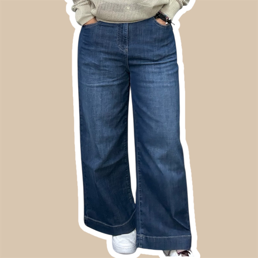 Jeans donna wide leg YES ZEE