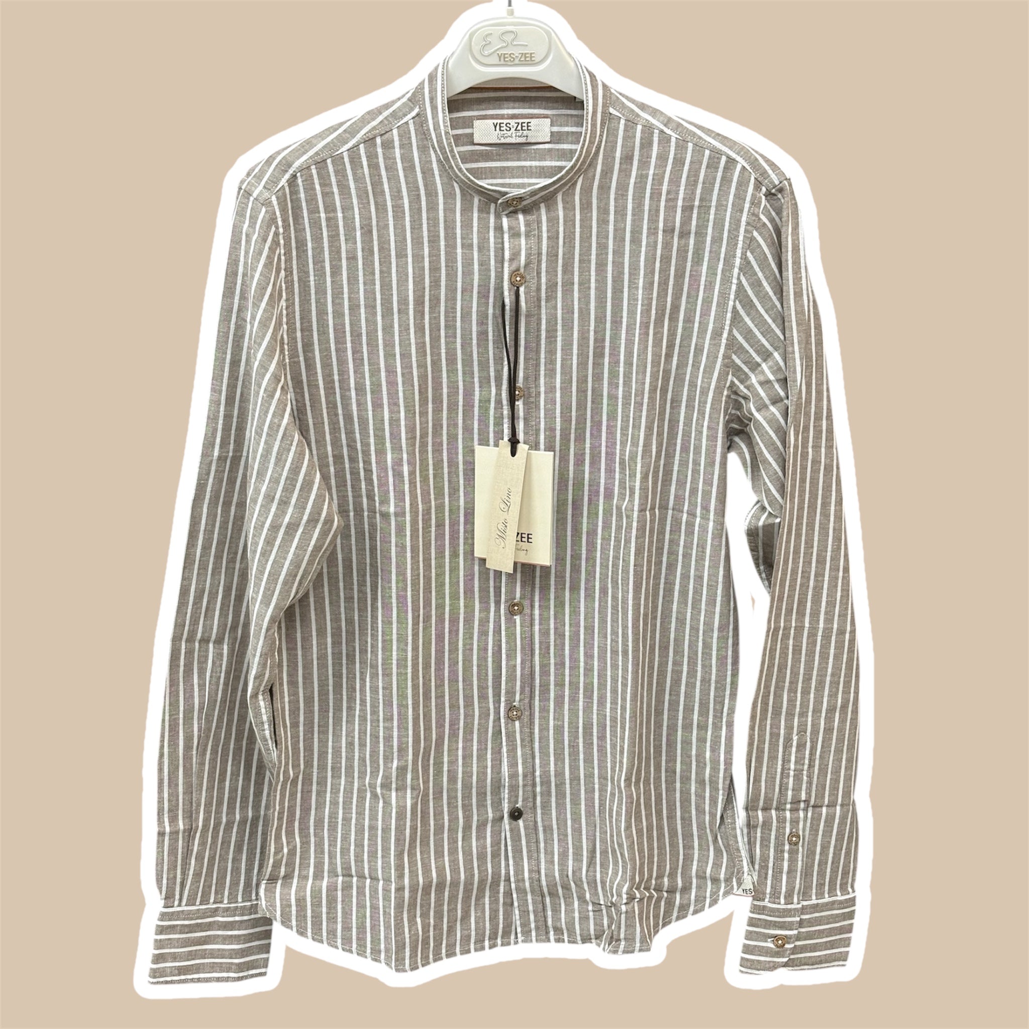 Camicia uomo misto lino YES ZEE