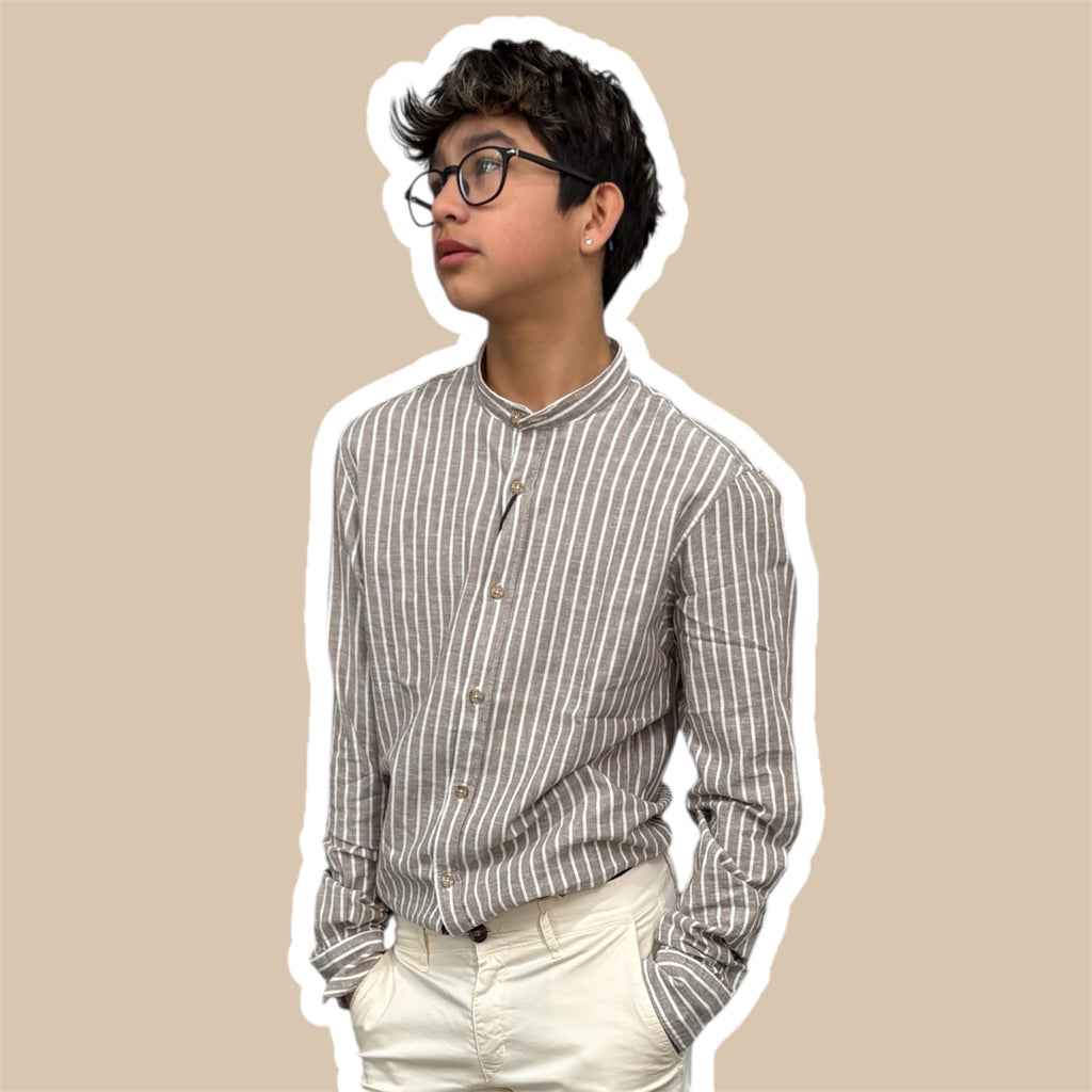 Camicia uomo misto lino YES ZEE