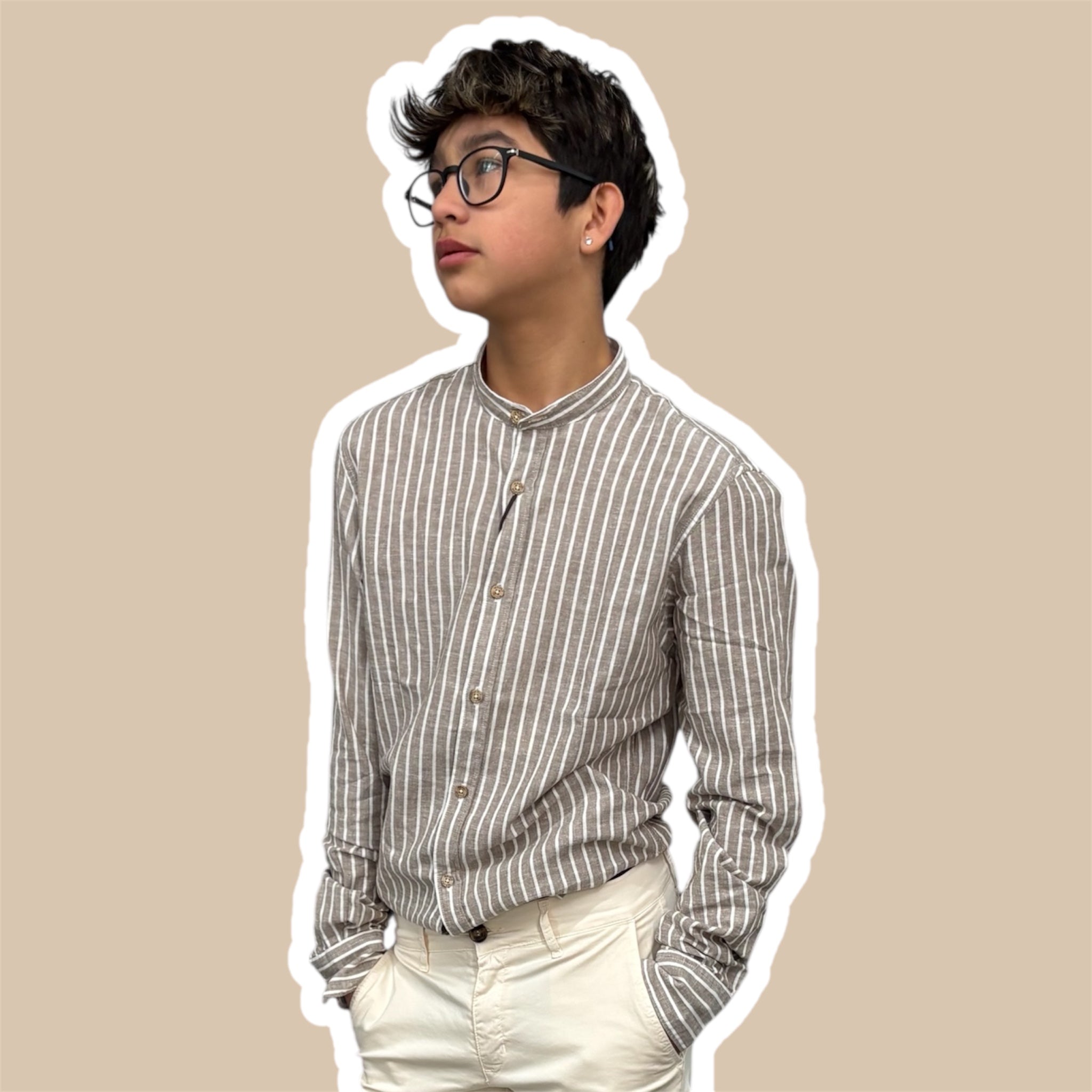 Camicia uomo misto lino YES ZEE