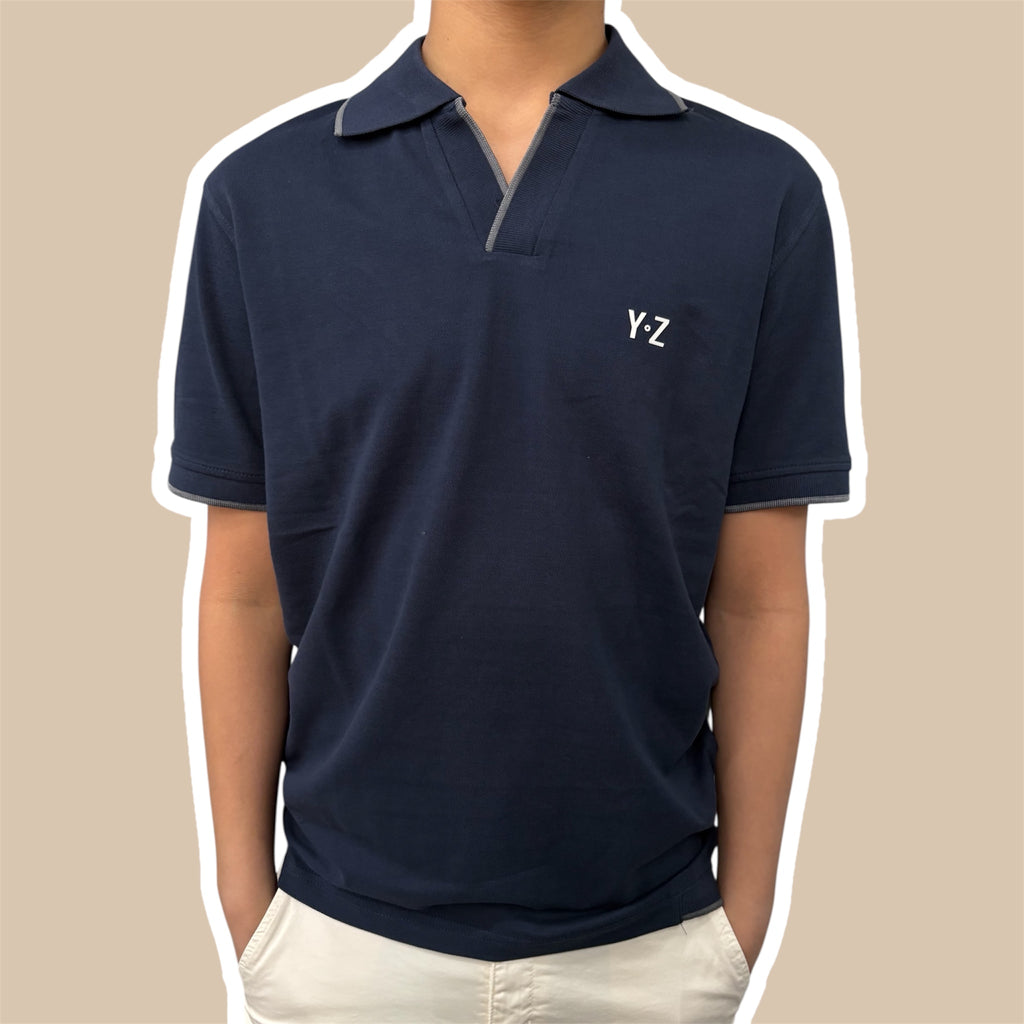T-shirt uomo polo scollo V YES ZEE
