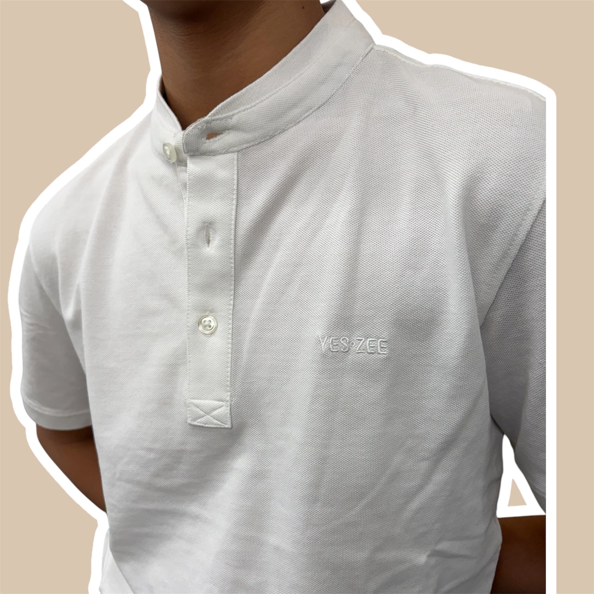 T-shirt uomo collo a serafino yes zee