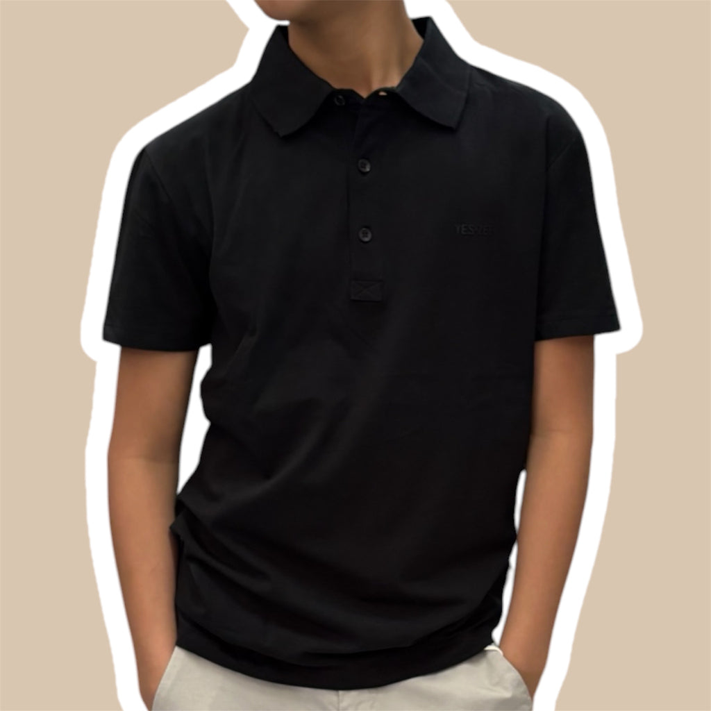 T-shirt uomo polo elasticizzata YZ