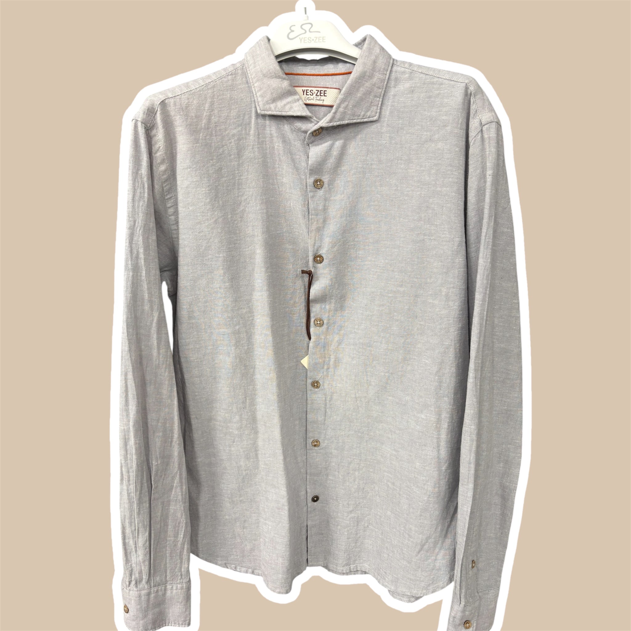 Camicia uomo misto lino t.u. YES ZEE