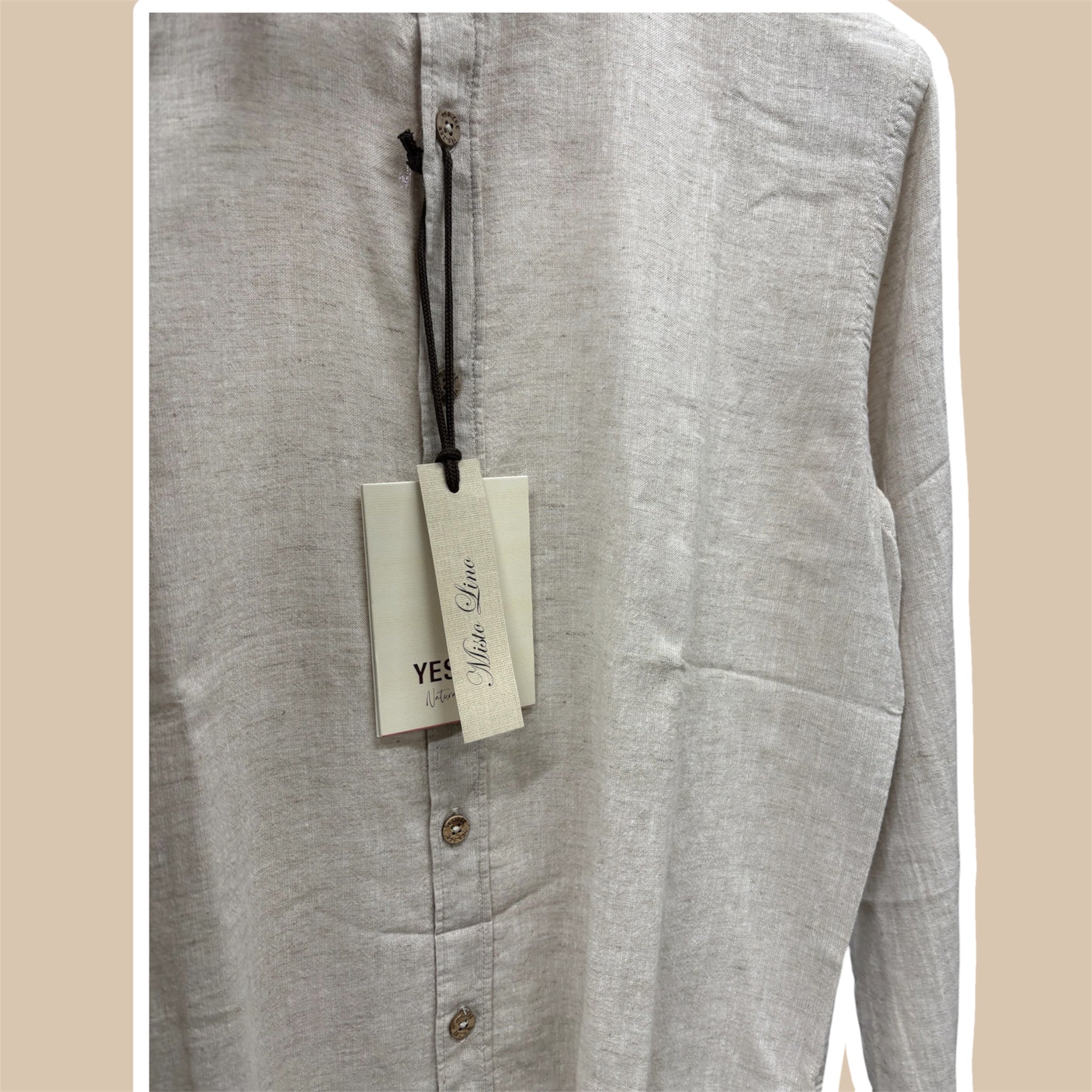 Camicia uomo misto lino t.u. YES ZEE