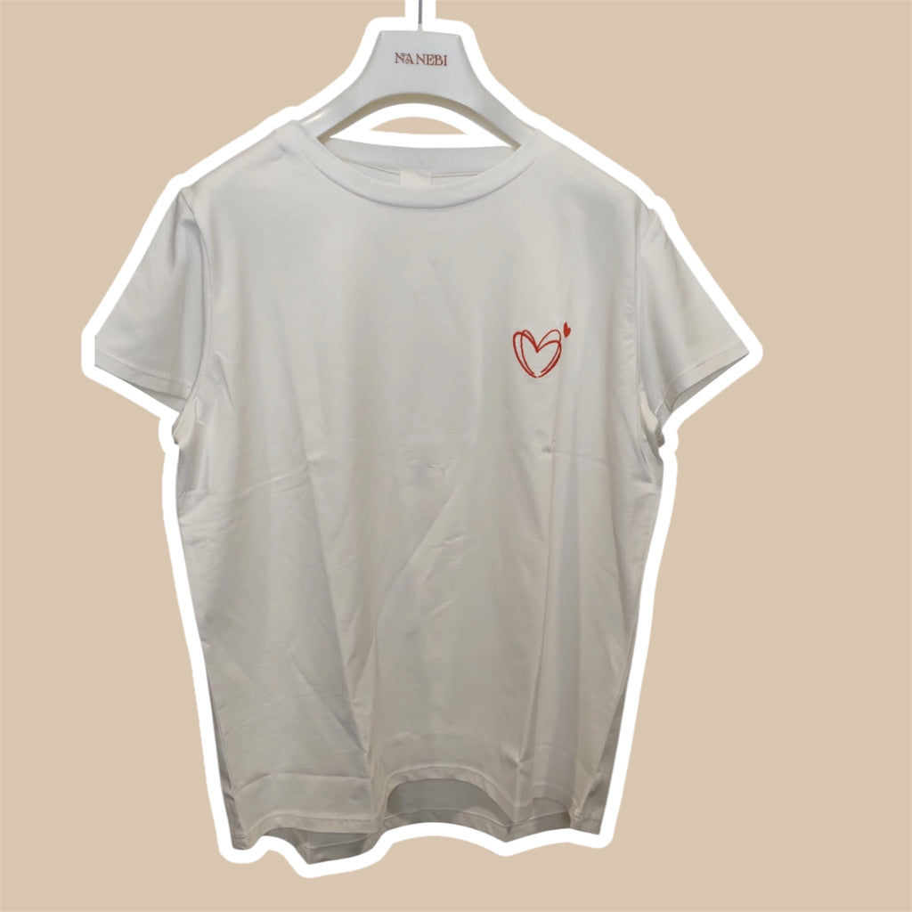 T-shirt donna cuore NANEBI