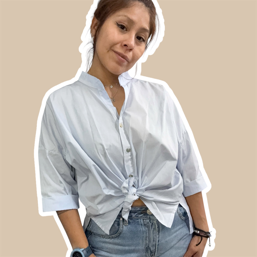Camicia donna manica arrot. NANEBI