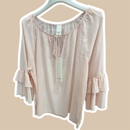 Blusa donna manica balza NANEBI